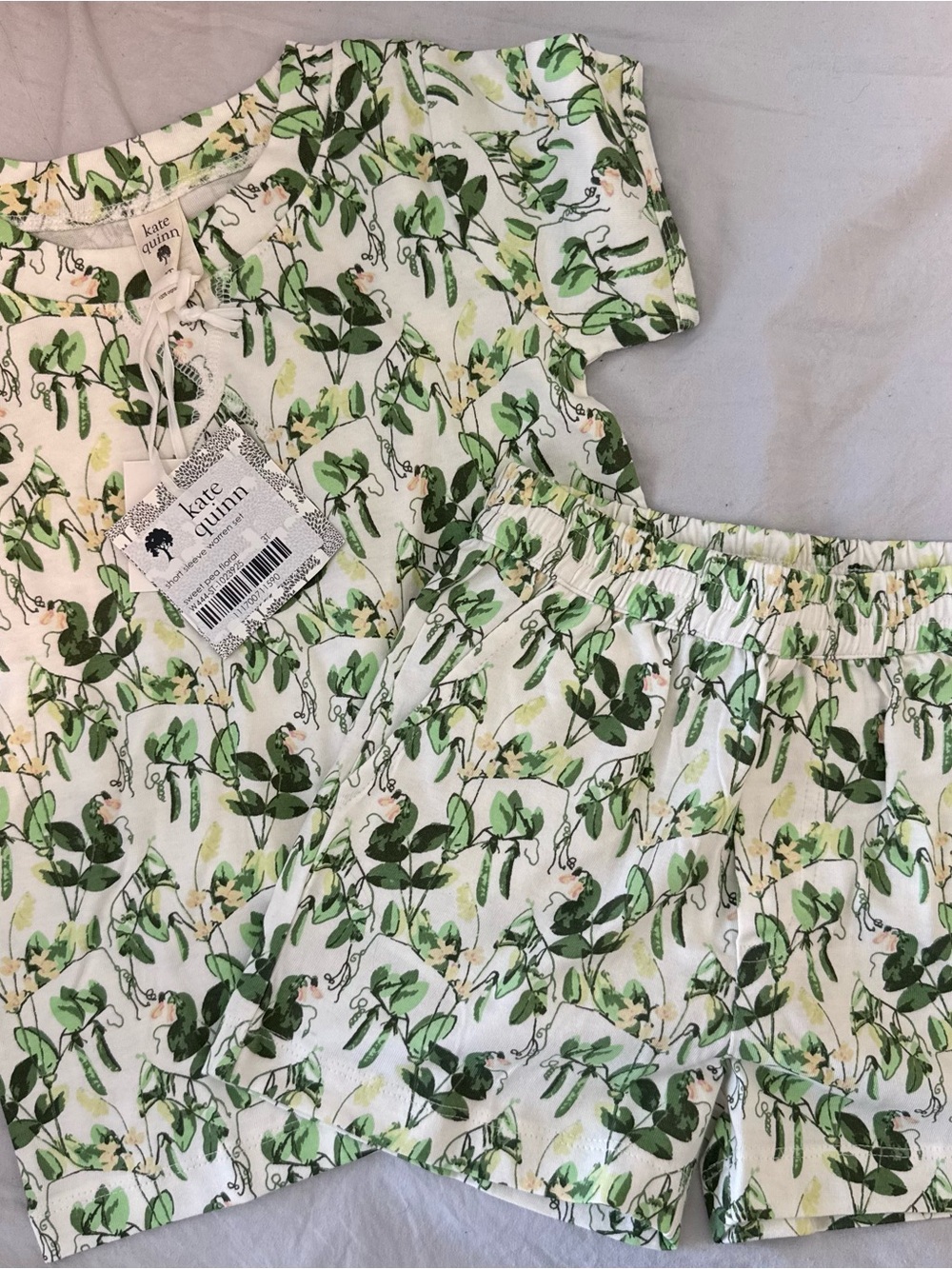 kate quinn short sleeve warren set - sweet pea floral